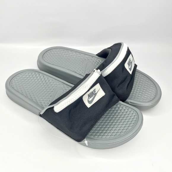 nike slides zipper